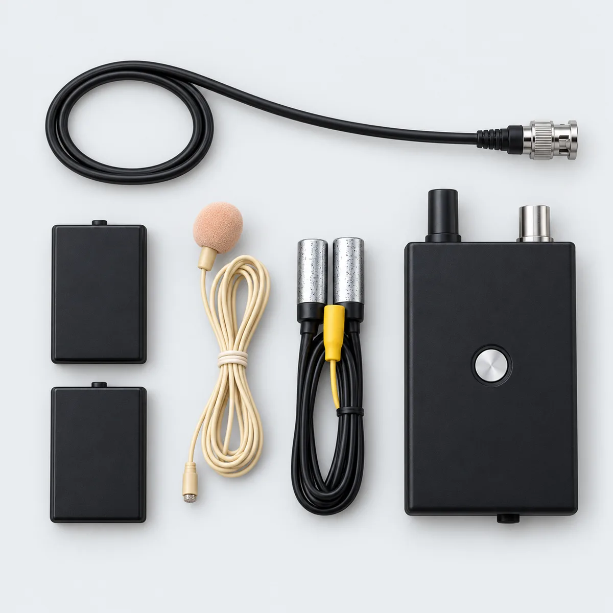 KIT com dois microfones sem fio e um receptor / Escuta de ambiente