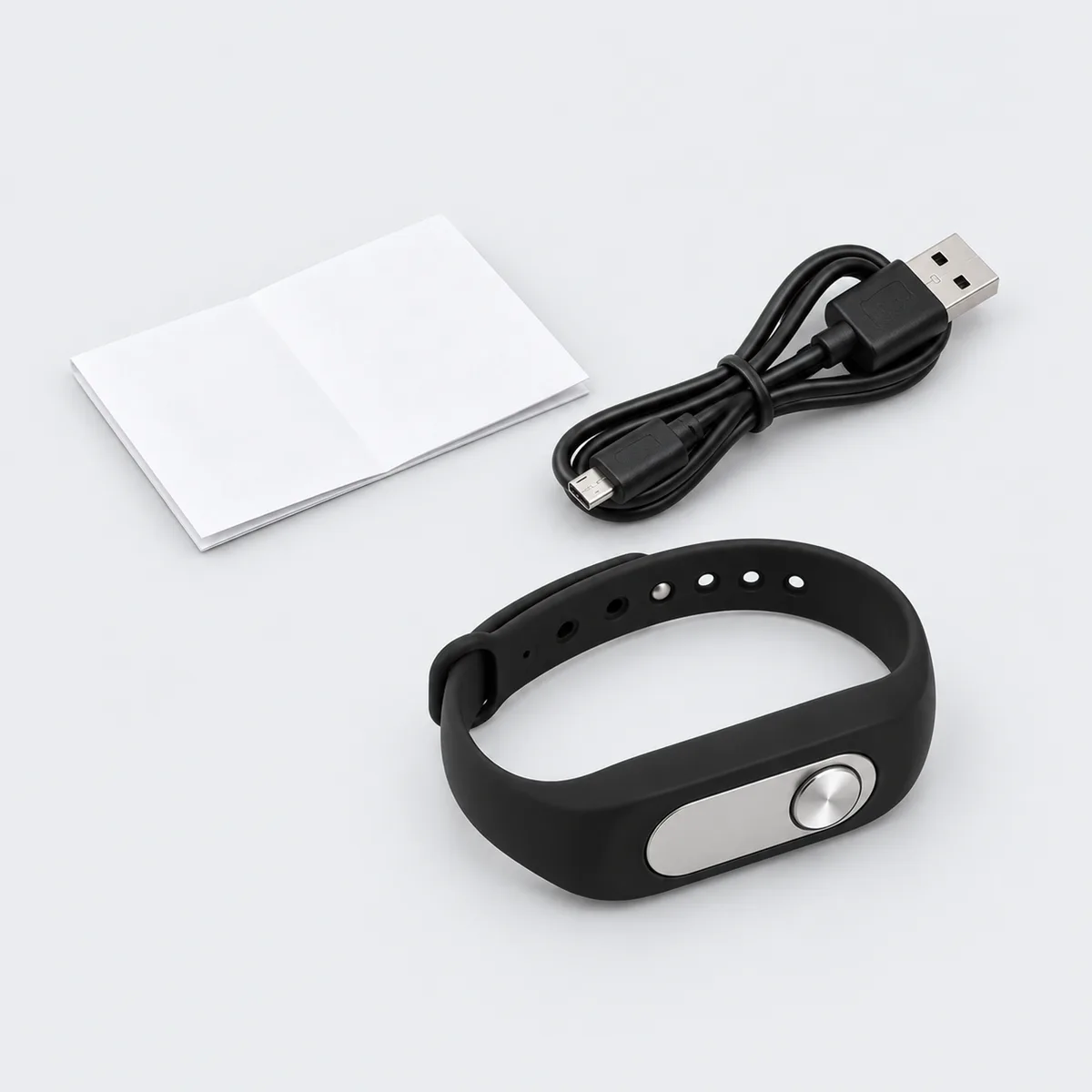 Mini gravador para conversas e ambiente pulseira
